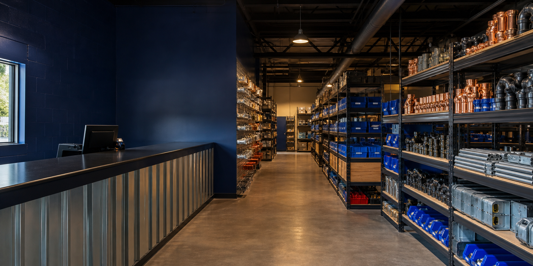 S&S Services warehouse shelving